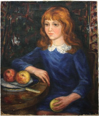 Славуцкая Розалия Эльевна. Девушка с яблоками 